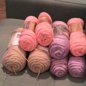 8 skeins of yarn